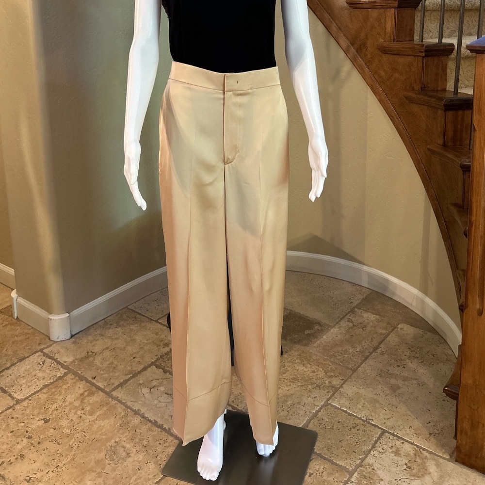 Helmut Lang  Double Satin High Waist Pants